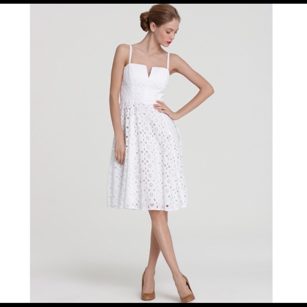 Milly White Eyelet Dress